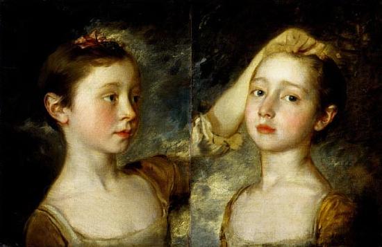 Thomas Gainsborough Mary and Margaret Gainsborough, the artist's daughters China oil painting art